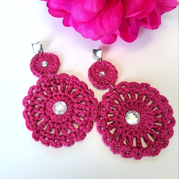 CROCHET Earrings - Picture 1 of 6